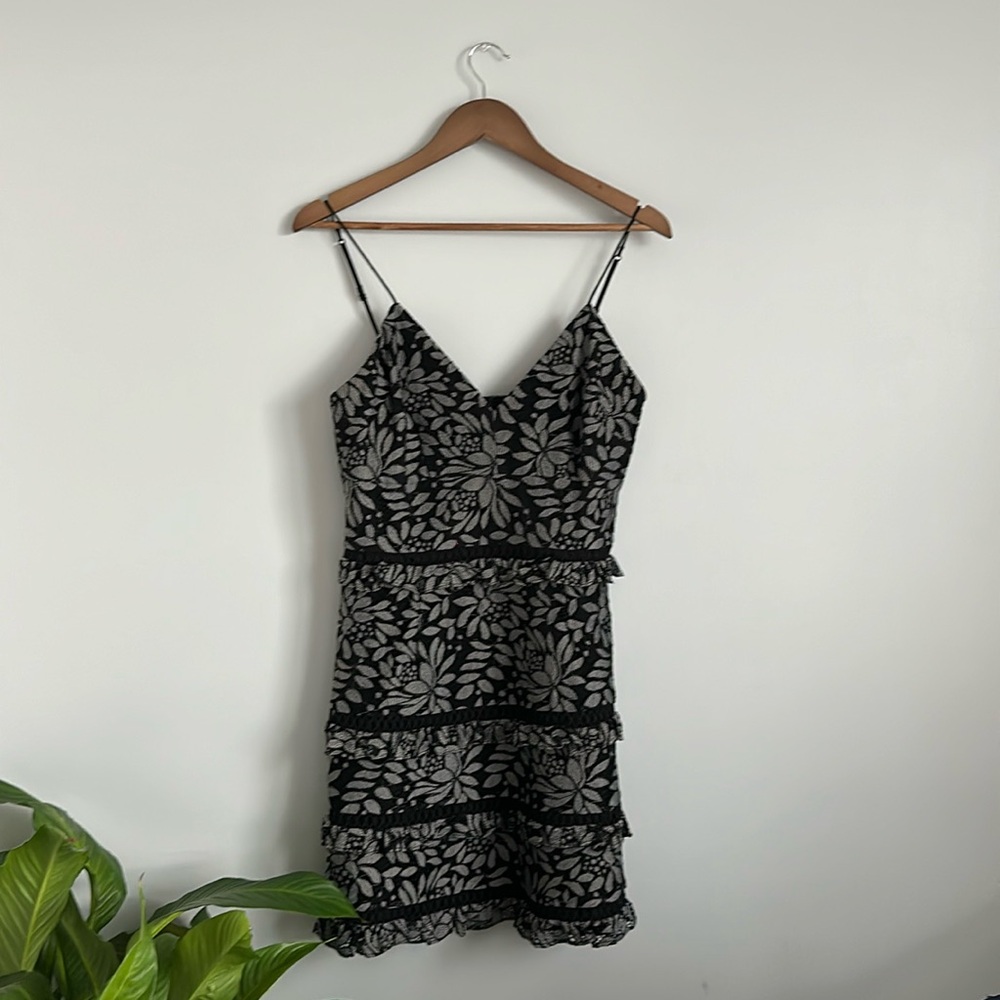 Black detailed mini dress by Keepsake!